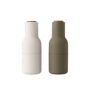Bottle Grinder 2 pcs, Hunting Green-Beige-Walnut